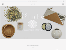 Tablet Screenshot of minkahome.com